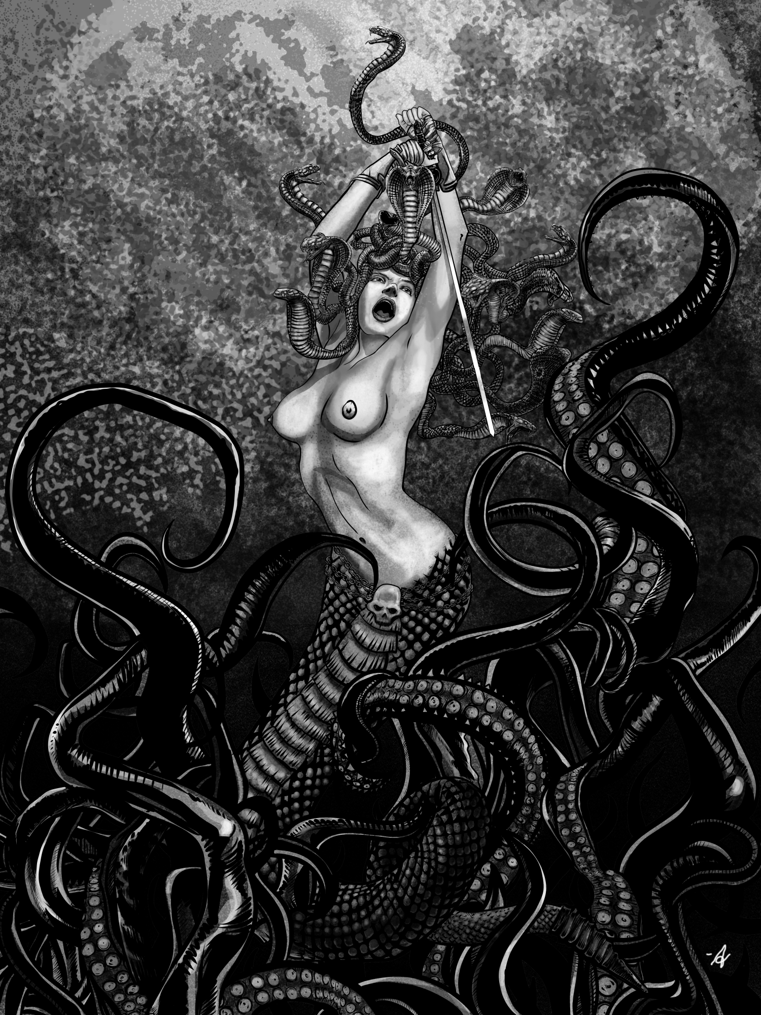 Medusa with Tentacles